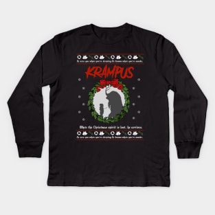 Krampus Kids Long Sleeve T-Shirt